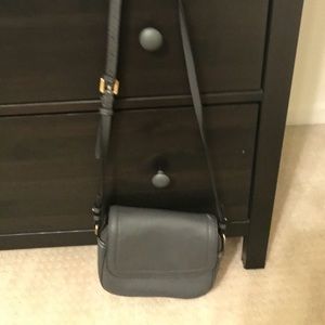 J Crew Signet Flap Bag in Italian Leather